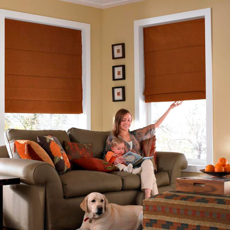 Designer Prints and Floral Roman Shades from Direct Buy Blinds